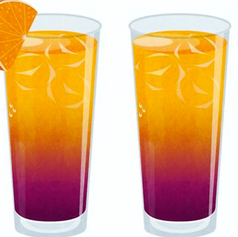 カシス（ソーダ／ウーロン／オレンジ）