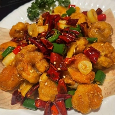 大豆ミートの中華風唐揚げ/火の舞山伏茸/自家製ぐし牛肉
