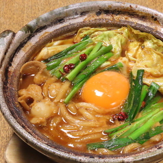 もつ味噌うどん