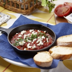 ギリシャ産フェタチーズ 海老とトマトのグリル～ガリデス・サガナキ～