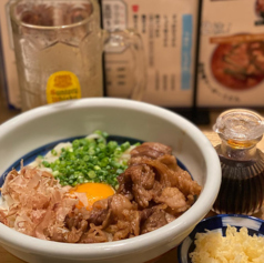 肉釜玉うどん