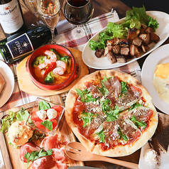 カフェバーでイタリアン料理を楽しめる！