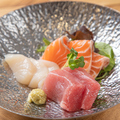 料理メニュー写真&nbsp;刺身3種盛り合わせ