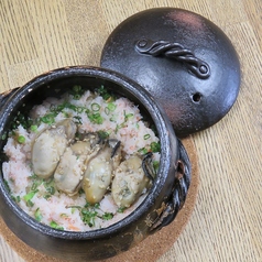 ずわい蟹と牡蠣飯