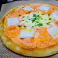 料理メニュー写真&nbsp;たらこもちピザ