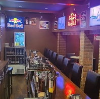 ２階にはバーカウンターご用意しています！