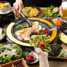極厚豚バラサムギョプサル食べ飲み放題♪