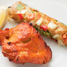 バーベキュー（シークカバブ＆チキンティッカ）Barbecue (Seekh Kabab & Chicken Tikka)