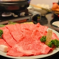 料理メニュー写真&nbsp;宮崎牛の持つおいしさが口いっぱいに広がる。各種宴会にもおすすめ『スキヤキ・しゃぶしゃぶセット』