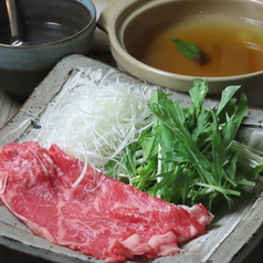 たけの子と和牛ロースのしゃぶしゃぶ小鍋