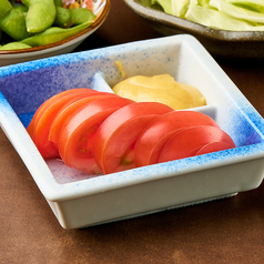 自家製酢味噌の冷やしトマト