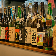 豊富な種類を誇る本格お酒のラインナップ！