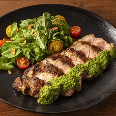 ■米国産氷温熟成黒豚のグリル(250ｇ)　スキャリオンソース