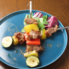 ラムと夏野菜のブロシェット