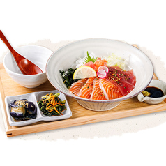 サーモン&マグロ丼