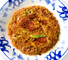 四川風牛肉チャーハン