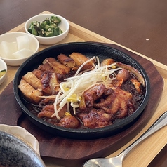 鉄板チュクミサムギョプサル定食