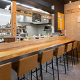 お一人様でも利用しやすいカウンター席を5席ご用意しています◎
