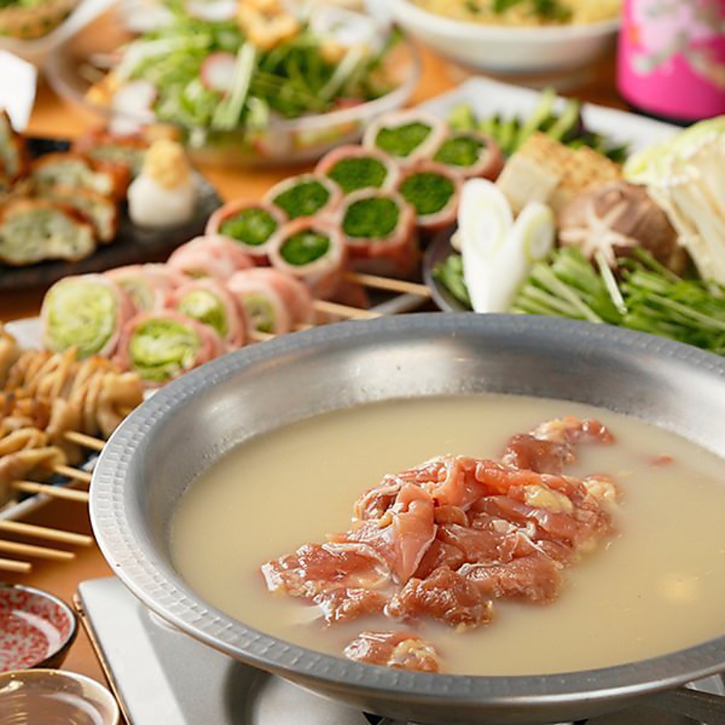 出汁が染み込んだ水炊き！水炊き付のお得なコースもご用意しております。