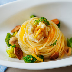 白子とブロッコリーのパスタ