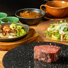 溶岩焼き　美山紅千（みやまぐち）のコース写真