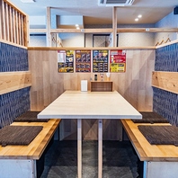 4名様までのテーブル席！