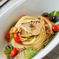 鰆のプッタネスカビアンカ