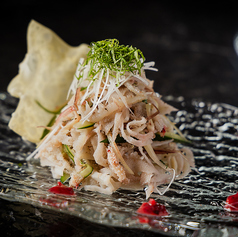 白センマイの梅肉和え