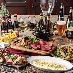 B.本店でメイン料理！カルボナード含む料理全6皿8品「ストラッフェコース」