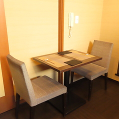 【個室】2名様までご利用可能な2階テーブル個室席