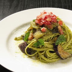 茄子とトマトのジェノベーゼ