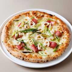 九条ネギのピッツァ