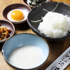 そばの実なめことろろごはん