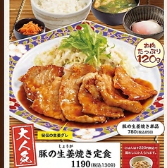 豚の生姜焼き定食