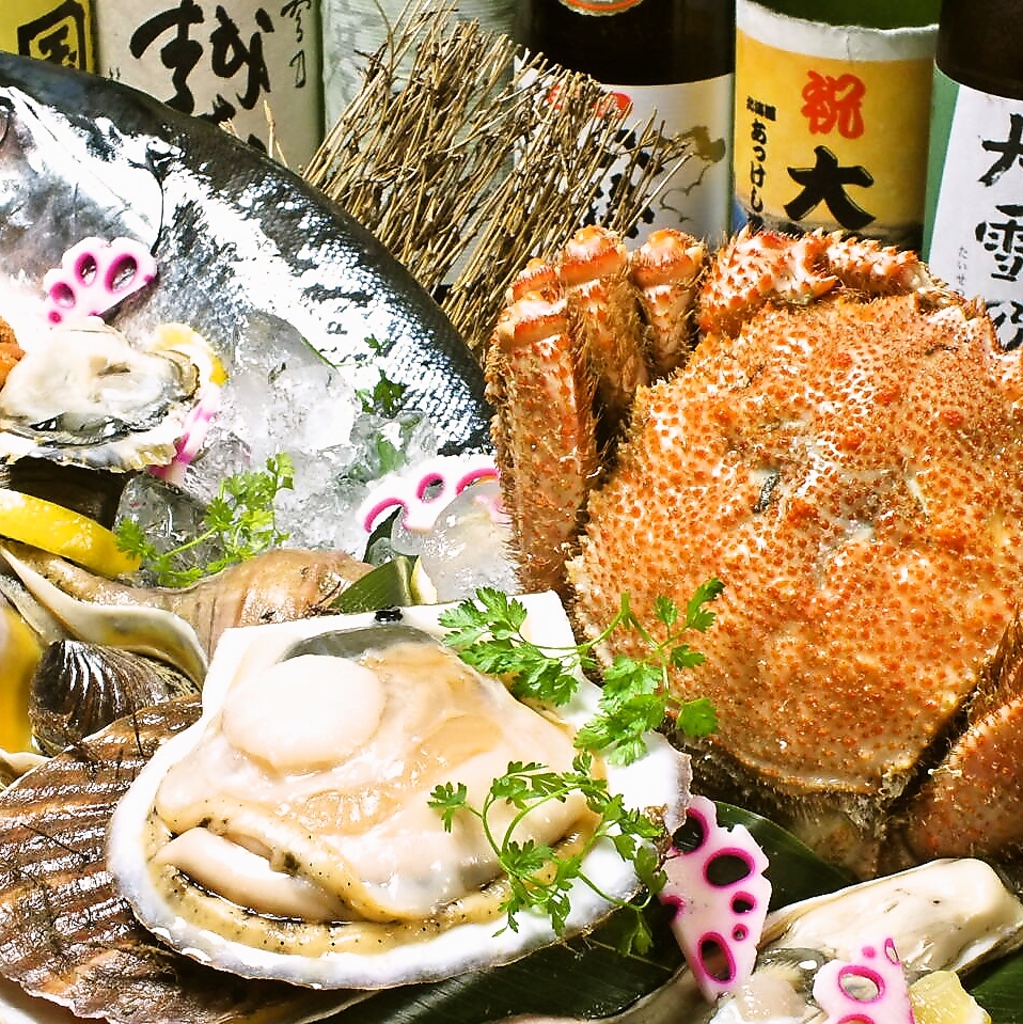 新鮮な魚介を厚岸から直送!!ブランド牡蠣で有名!!獲れたて海鮮なら祐一郎にお任せ!!