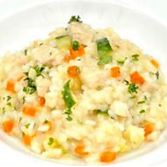 .鮮魚と野菜のリゾットビアンコ