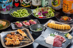全席喫煙可◎全席完全個室◎食べ飲み放題◎馬刺しと焼鳥のお店◎鳥馬酒場 熊本下通店のコース写真