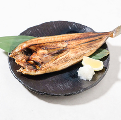 開きホッケの炭火焼き