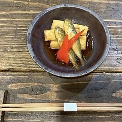 豆鯵と長芋の揚げびたし