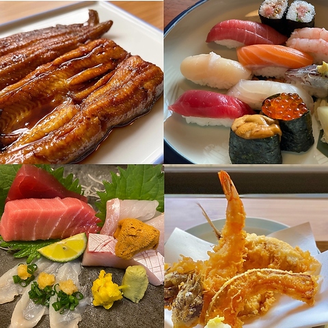 ごま油香る江戸前の天麩羅　寿司　鰻　ふぐ　コース料理　一品料理も豊富にございます