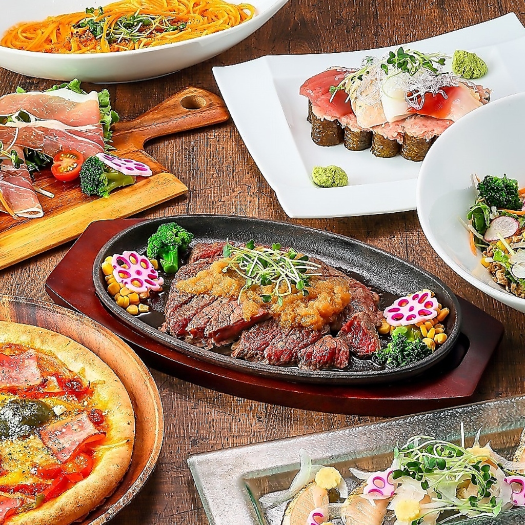 ご宴会や結婚式のニ次会など、様々なシーンに合わせた食べ放題+飲み放題付きのコースを各種ご用意♪