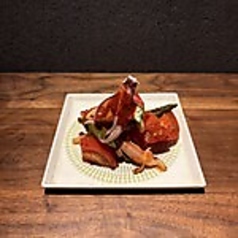 イカ下足と野菜のキムチ