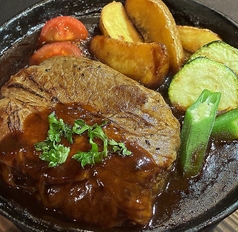 村上牛肉巻きハンバーグシチュー