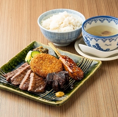 【肉四種盛り】森得定食
