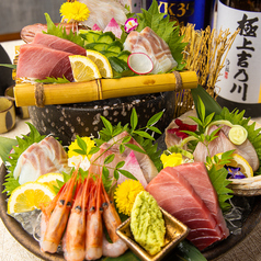 鮮魚5種盛り合わせ　4人前