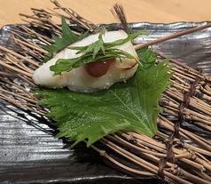 《串焼き》鯛 梅肉大葉(1串)