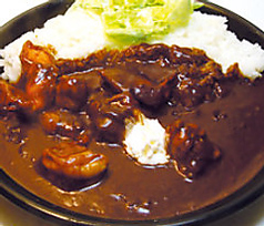 大エビのブツ切りカレー