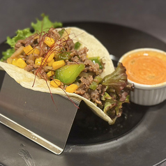 溢れるタコス　プルコギサルサ