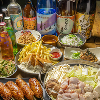 コースは飲み放題付で3000円(税込)～ご用意中♪