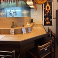 入口から近いカウンター◎初めて来店される方や静かにお食事を楽しみたい方にピッタリなお席です♪